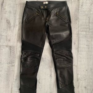 RED Valentino leather pants